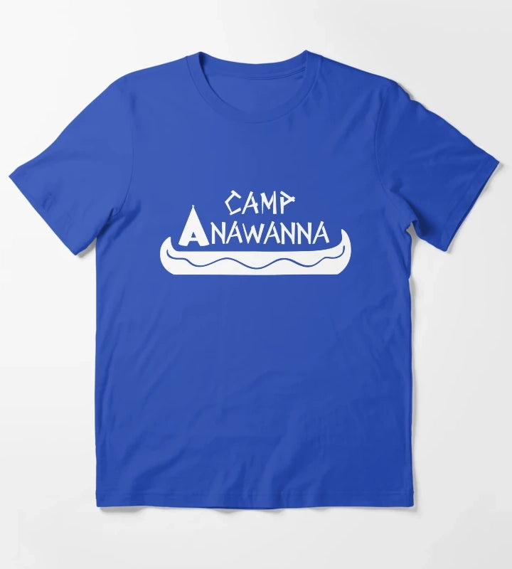 Camp Anawanna White T-Shirt Blue
