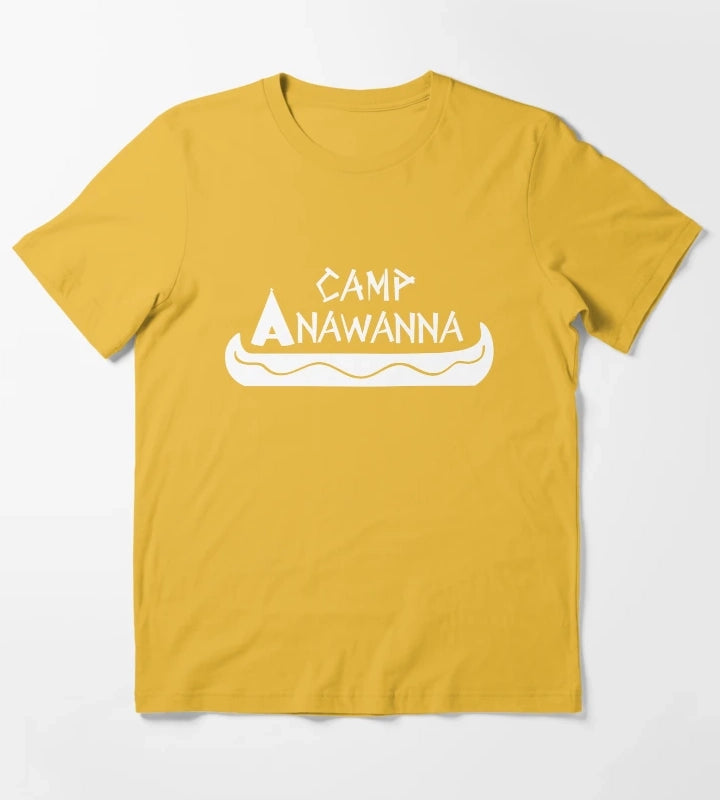Camp Anawanna White T-Shirt Yellow