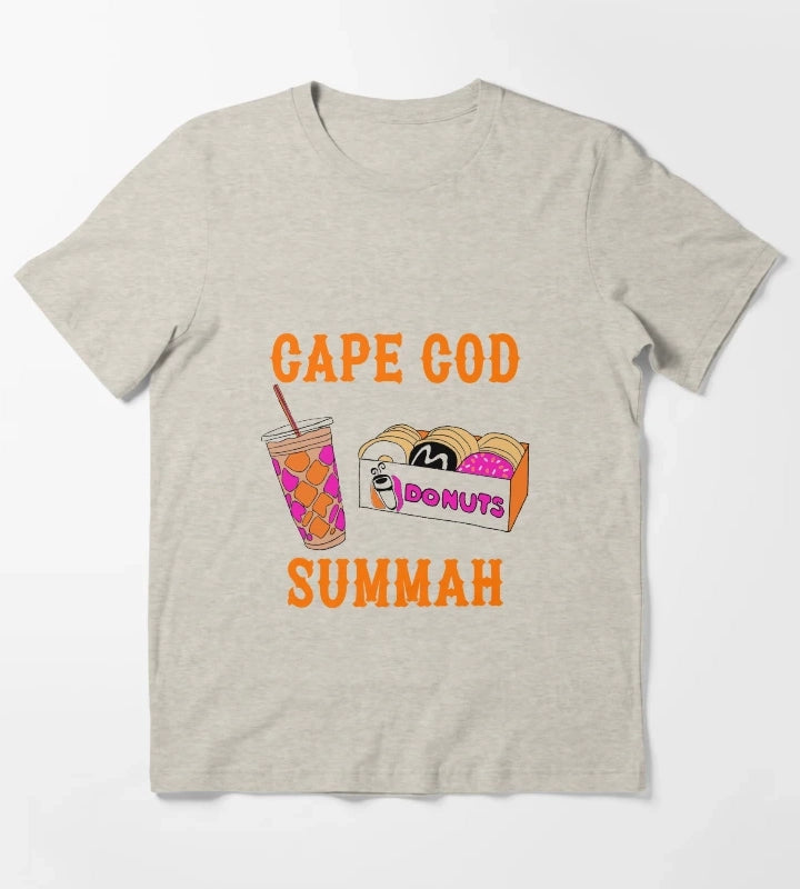 Cape Cod Summah Runnin on Dunkin T-Shirt Cream
