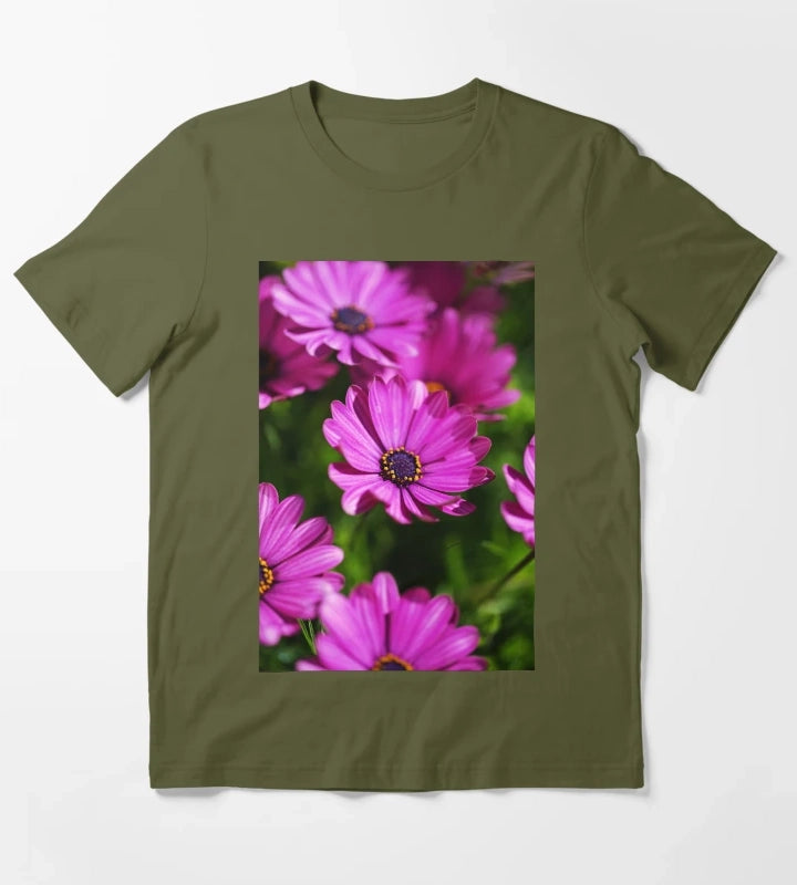 Cape Daisies All Together T-Shirt Olive Green
