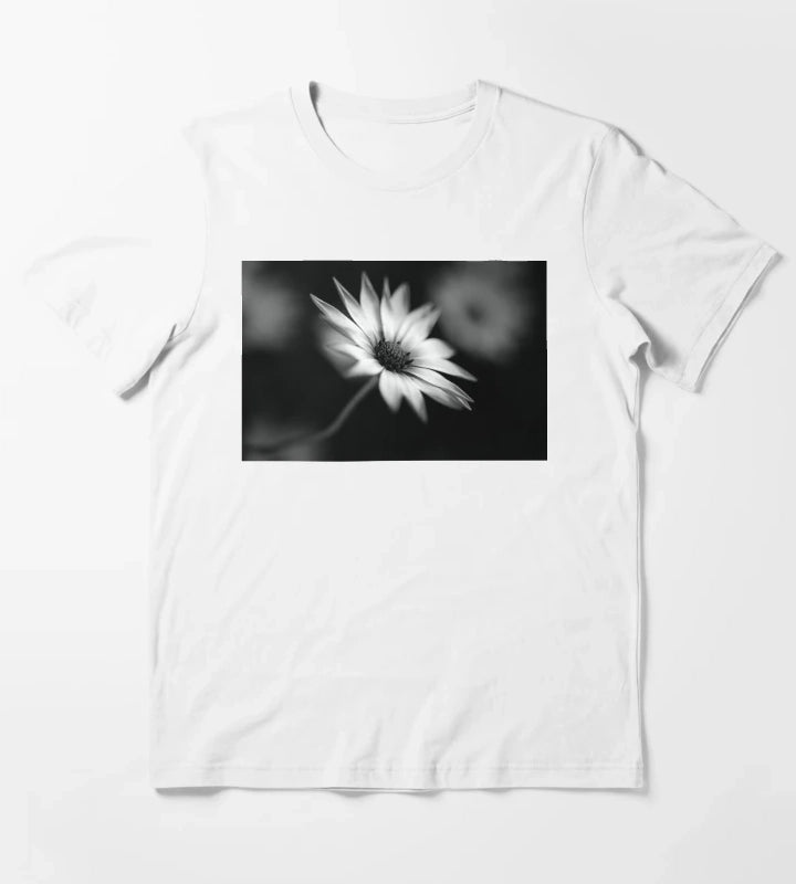 Cape Daisy BW Flower T-Shirt White