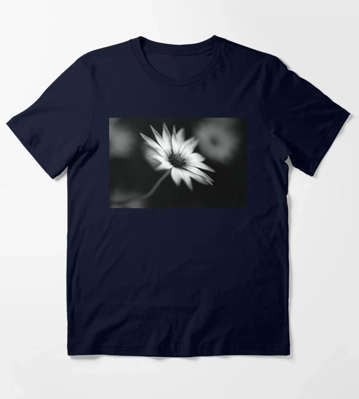 Cape Daisy BW Flower T-Shirt Navy