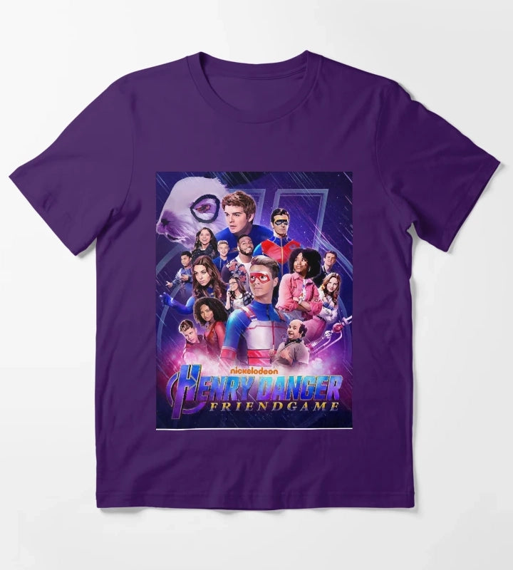 Captain Henry and Kid Danger T-Shirt Purple