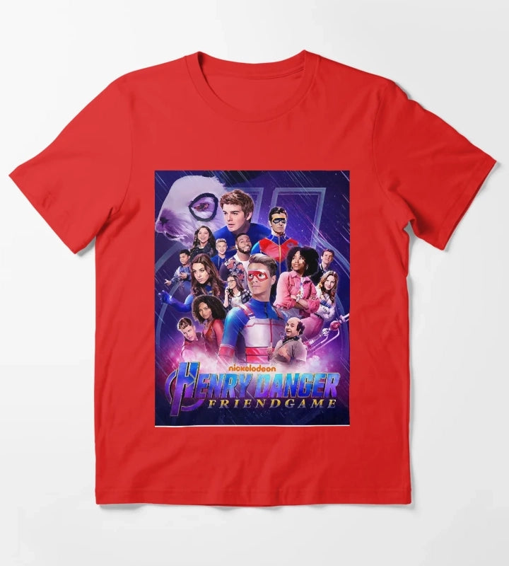 Captain Henry and Kid Danger T-Shirt Red