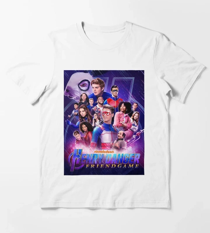 Captain Henry and Kid Danger T-Shirt White