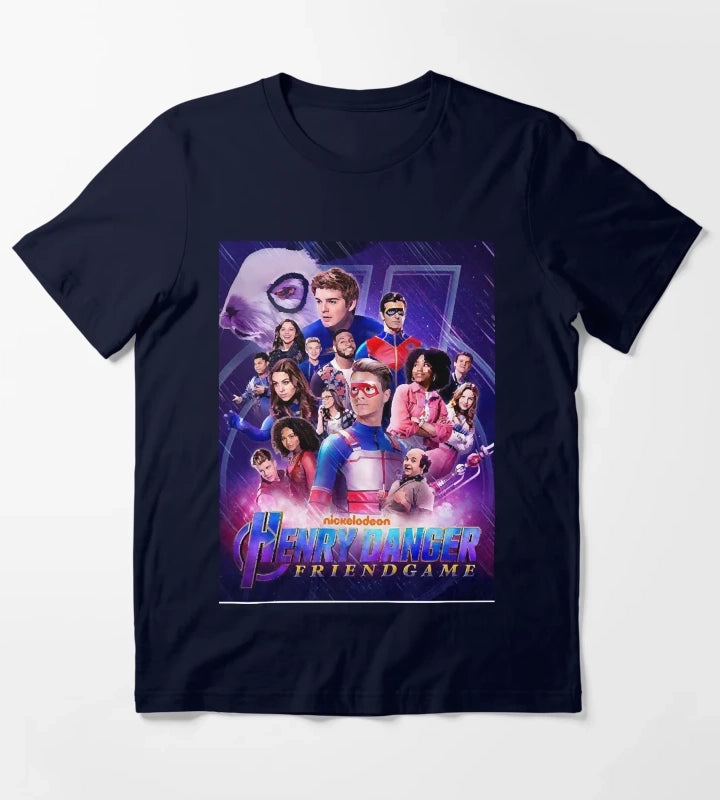 Captain Henry and Kid Danger T-Shirt Navy