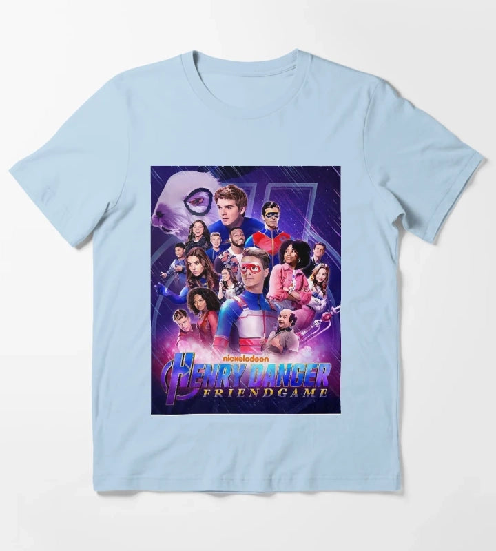 Captain Henry and Kid Danger T-Shirt Sky Blue