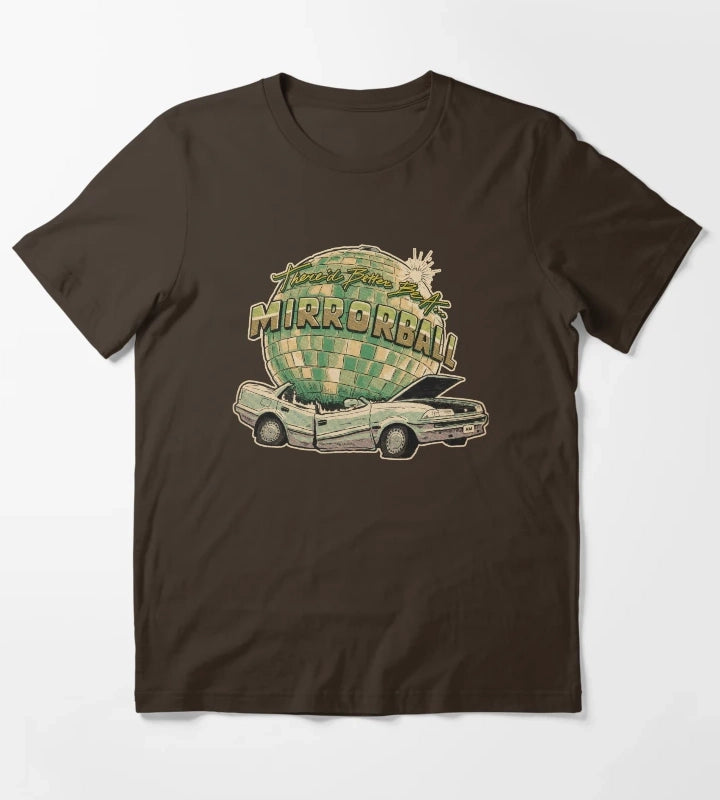 Car Comics cutout T-Shirt Brown