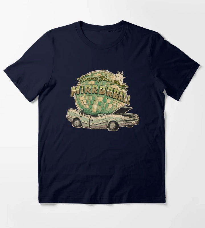 Car Comics cutout T-Shirt Navy