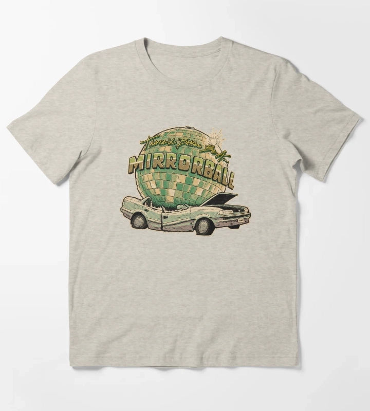 Car Comics cutout T-Shirt Cream