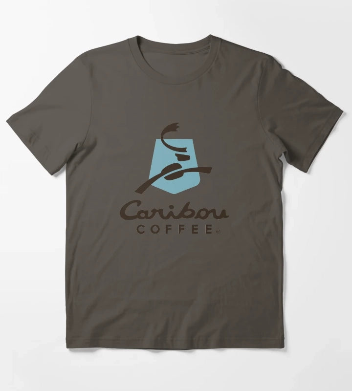 Caribou Coffee Cafe T-Shirt Dark Grey