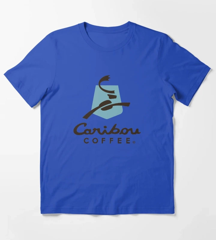 Caribou Coffee Cafe T-Shirt Blue