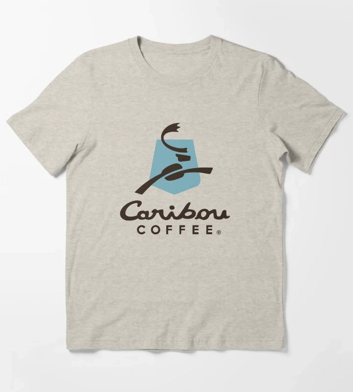 Caribou Coffee Cafe T-Shirt Cream