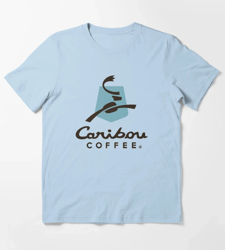 Caribou Coffee T-Shirt Sky Blue