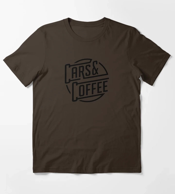 Cars And Coffee T-Shirt Brown