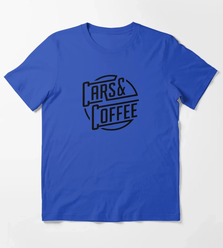 Cars And Coffee T-Shirt Blue