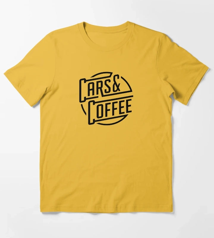 Cars And Coffee T-Shirt Yellow