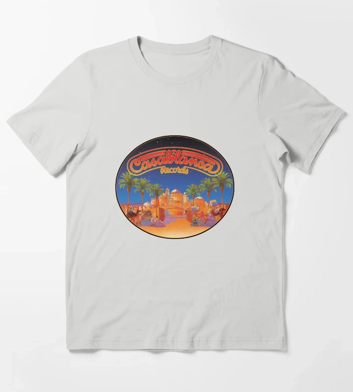 Casablanca Records T-Shirt Light Grey