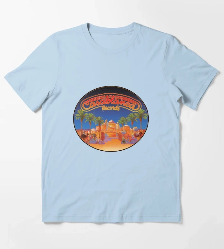 Casablanca Records T-Shirt Sky Blue