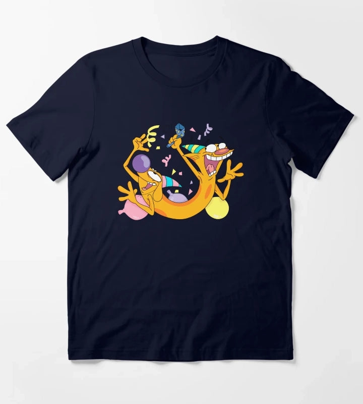 CatDog Birthday T-Shirt Navy