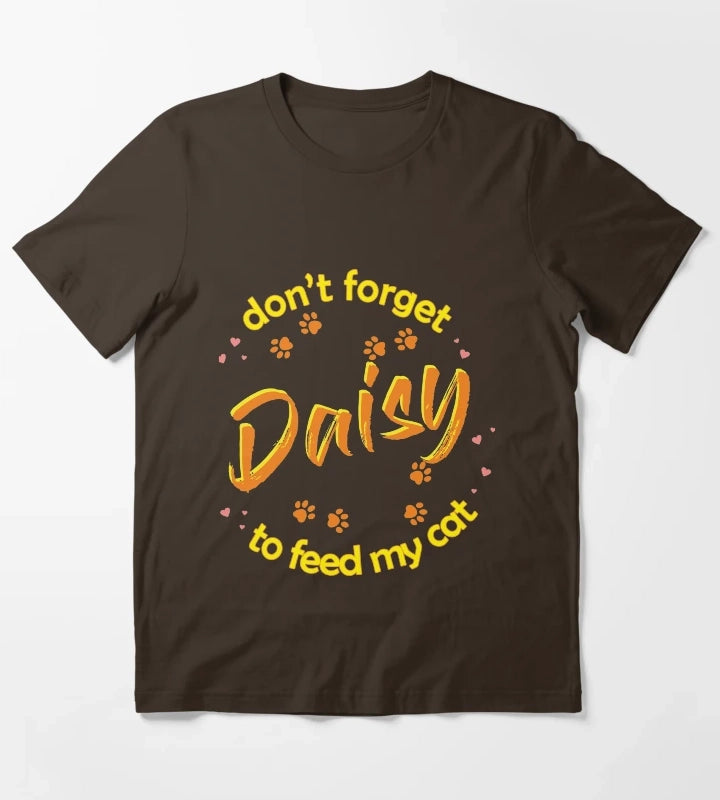 Cat Daisy T-Shirt Brown