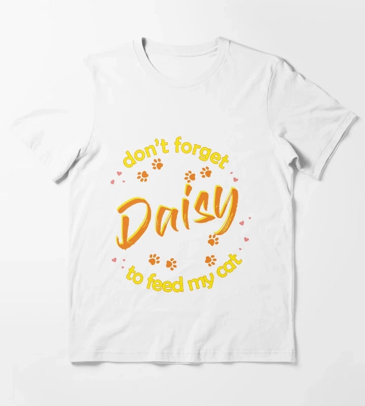 Cat Daisy T-Shirt White