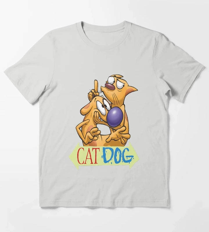 Catdog logo essential t shirt T-Shirt Light Grey