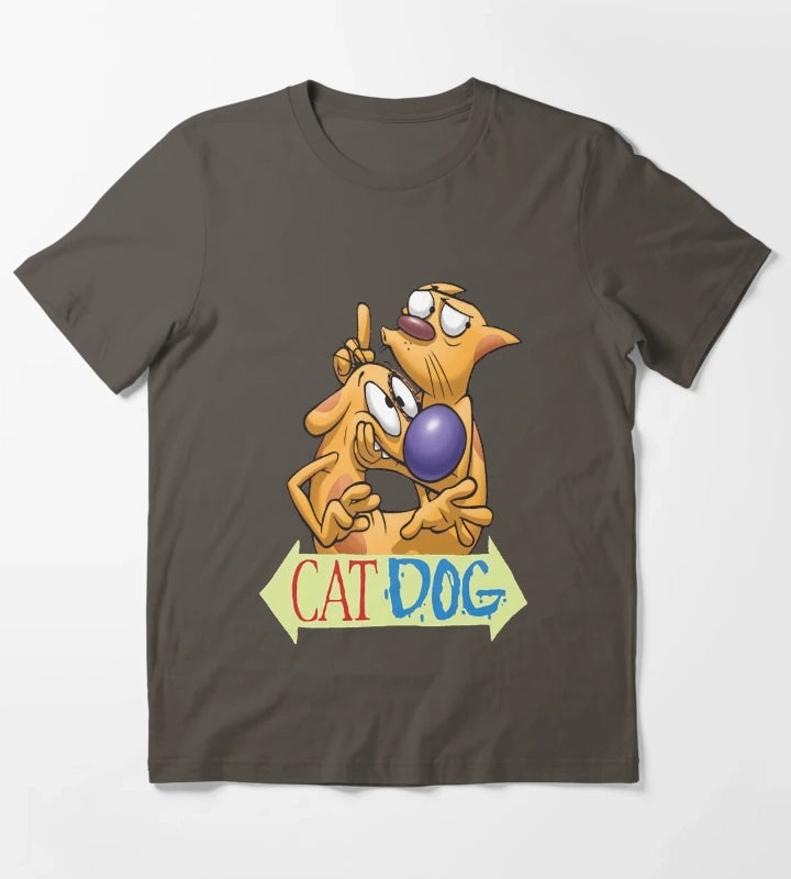 Catdog logo essential t shirt T-Shirt Dark Grey
