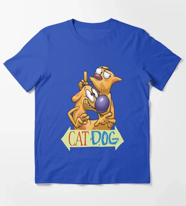 Catdog logo essential t shirt T-Shirt Blue