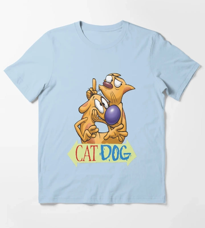 Catdog logo essential t shirt T-Shirt Sky Blue
