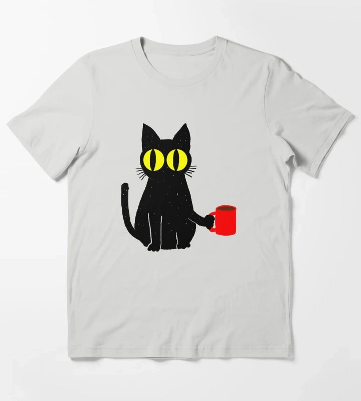 Catfeine T-Shirt Light Grey