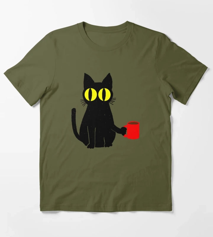 Catfeine T-Shirt Olive Green