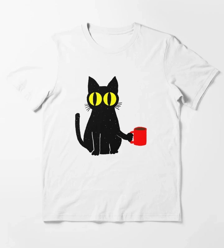 Catfeine T-Shirt White