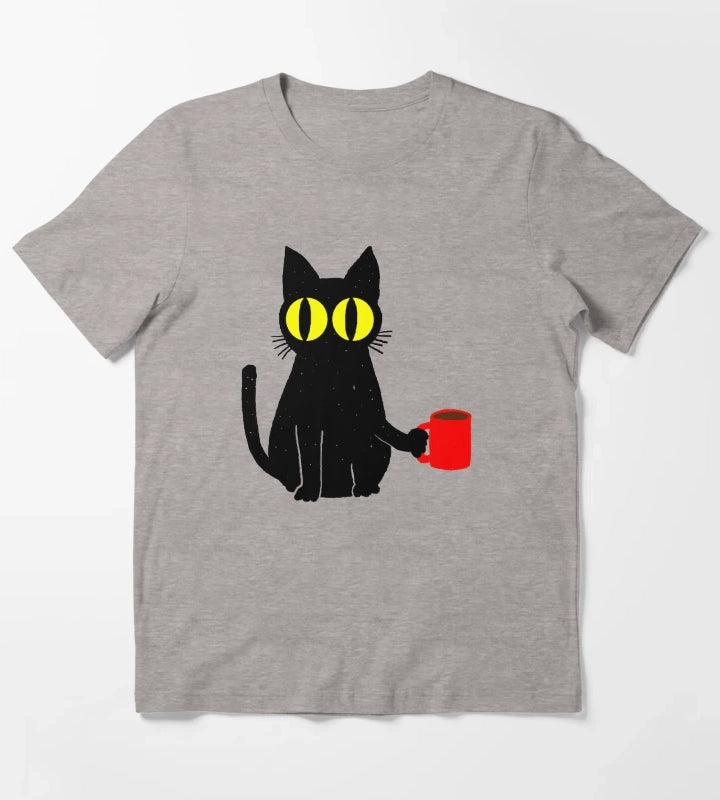Catfeine T-Shirt Heather Grey