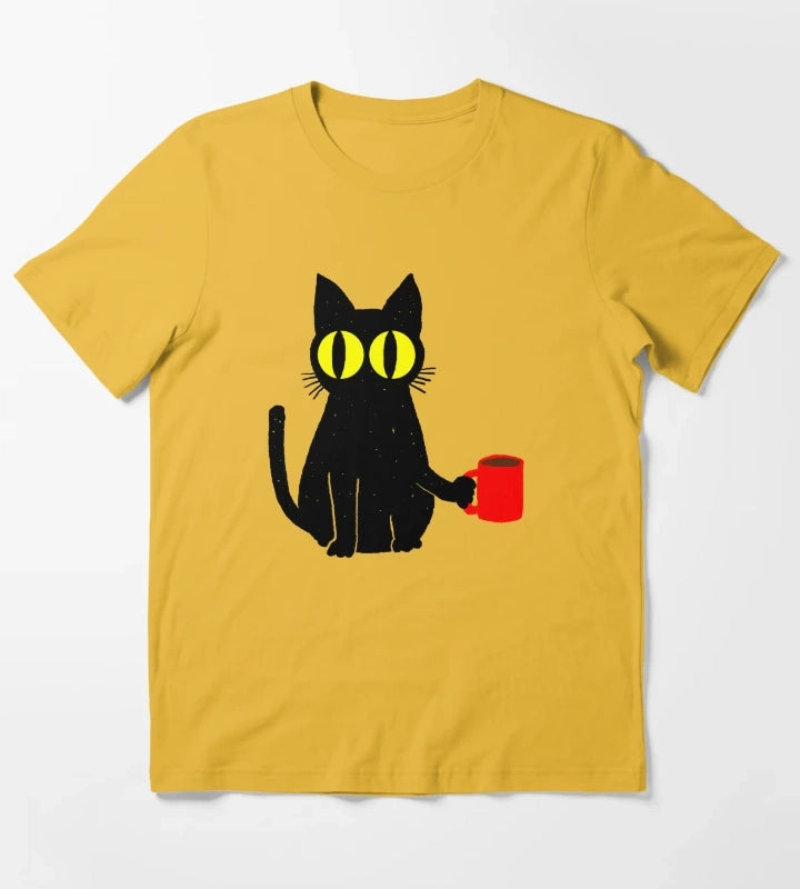 Catfeine T-Shirt Yellow