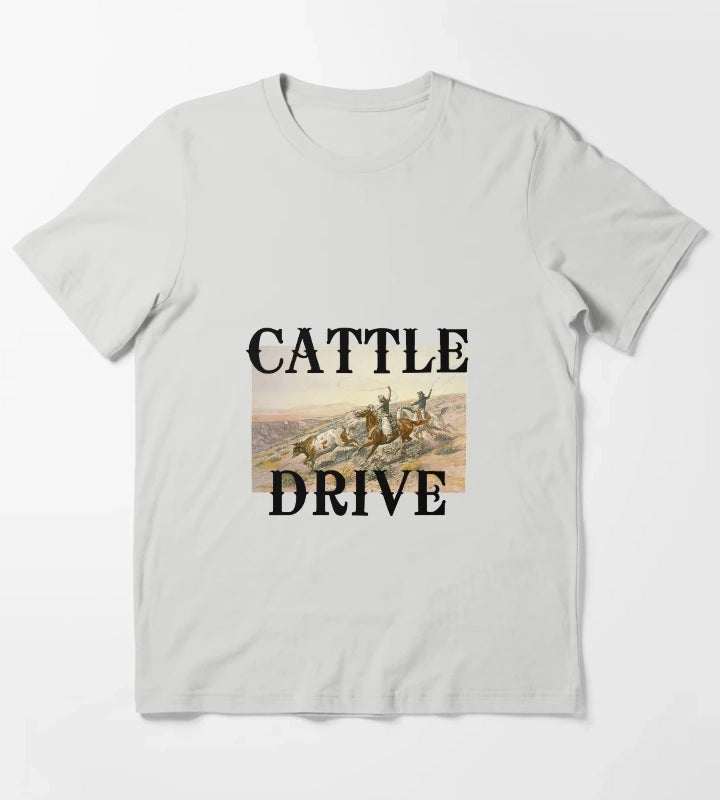 Cattle Drive T-Shirt Light Grey