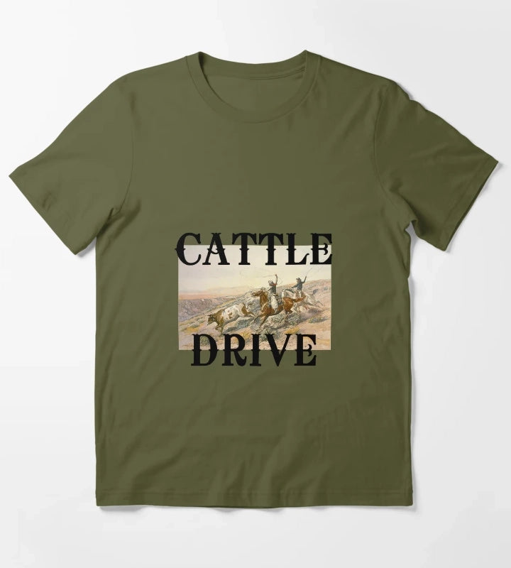 Cattle Drive T-Shirt Olive Green