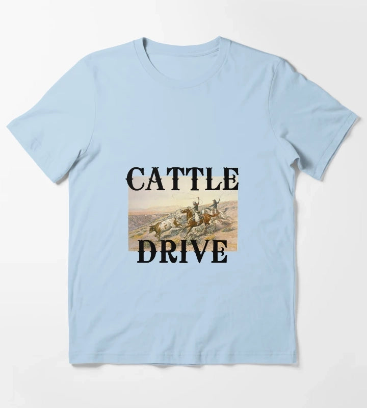 Cattle Drive T-Shirt Sky Blue