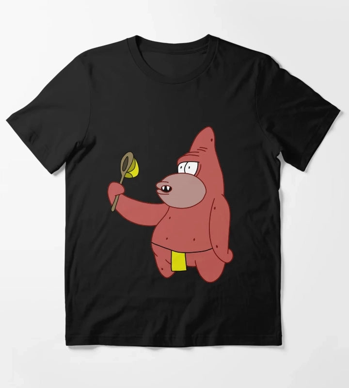 Caveman Patrick Holding Jellyfishing Net T-Shirt