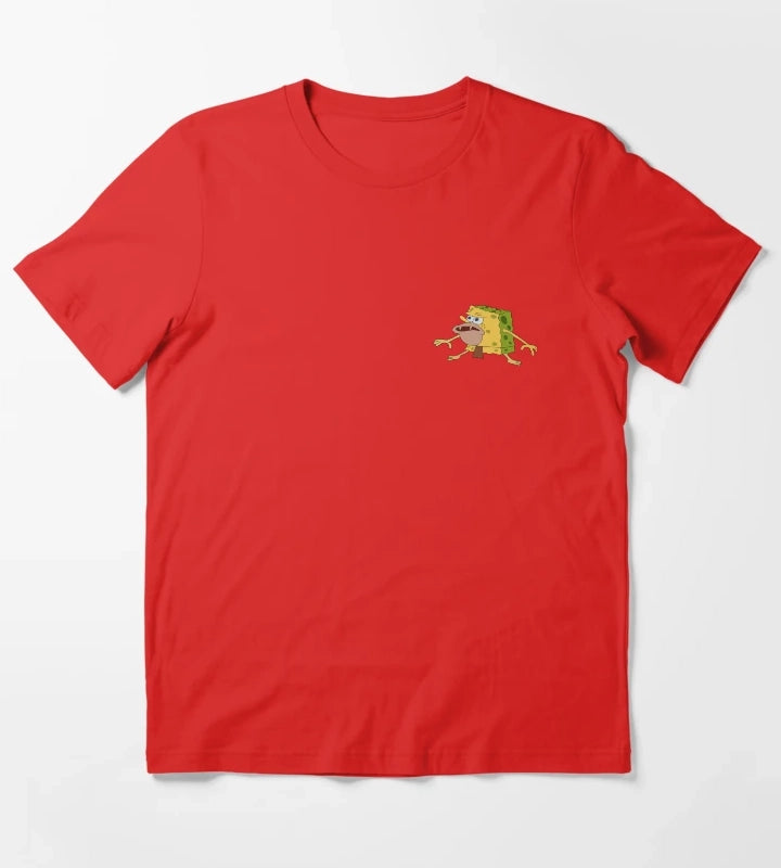 Caveman Spongebob T-Shirt Red