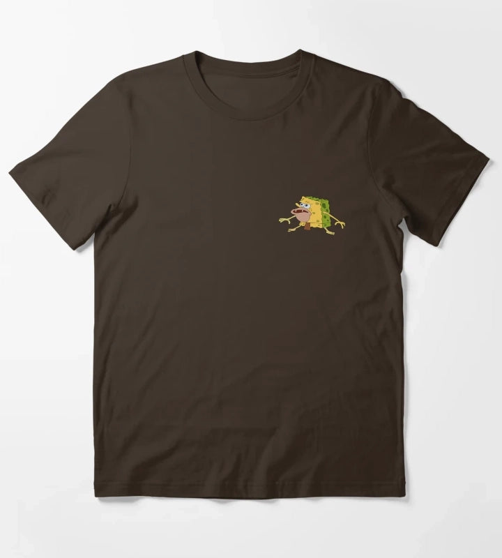 Caveman Spongebob T-Shirt Brown