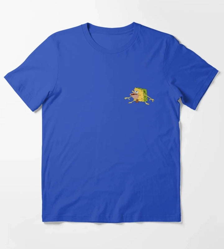 Caveman Spongebob T-Shirt Blue