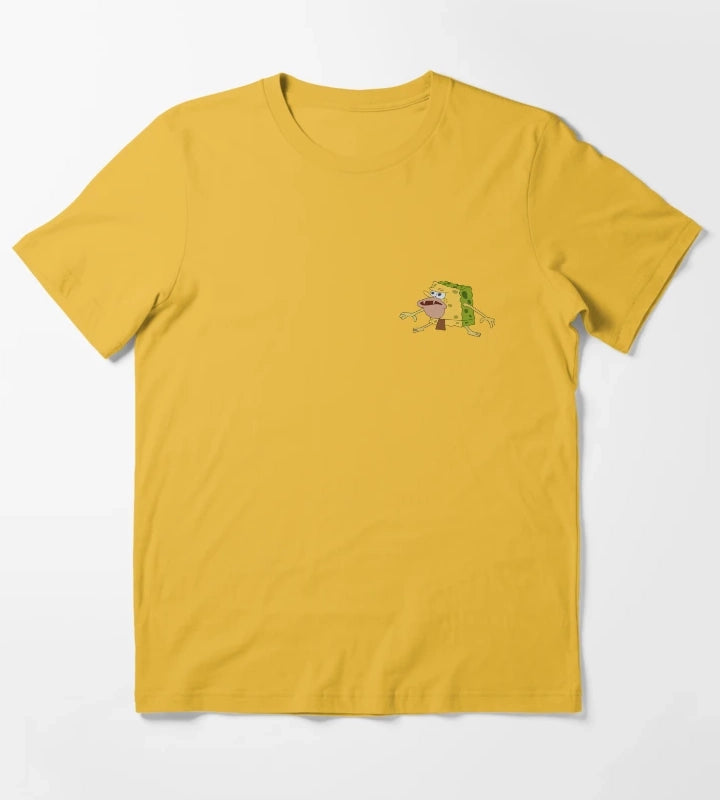 Caveman Spongebob T-Shirt Yellow
