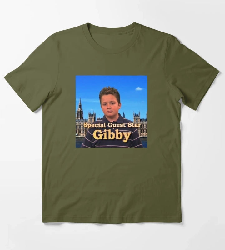 Celebrity Gibby iCarly T-Shirt Olive Green