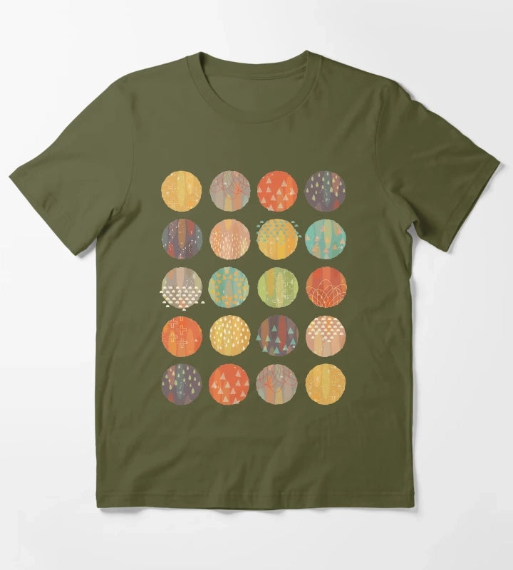 Celestial Bodies T-Shirt Olive Green