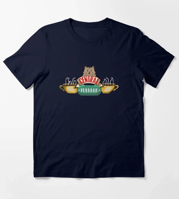 Central Purrrrk T-Shirt Navy