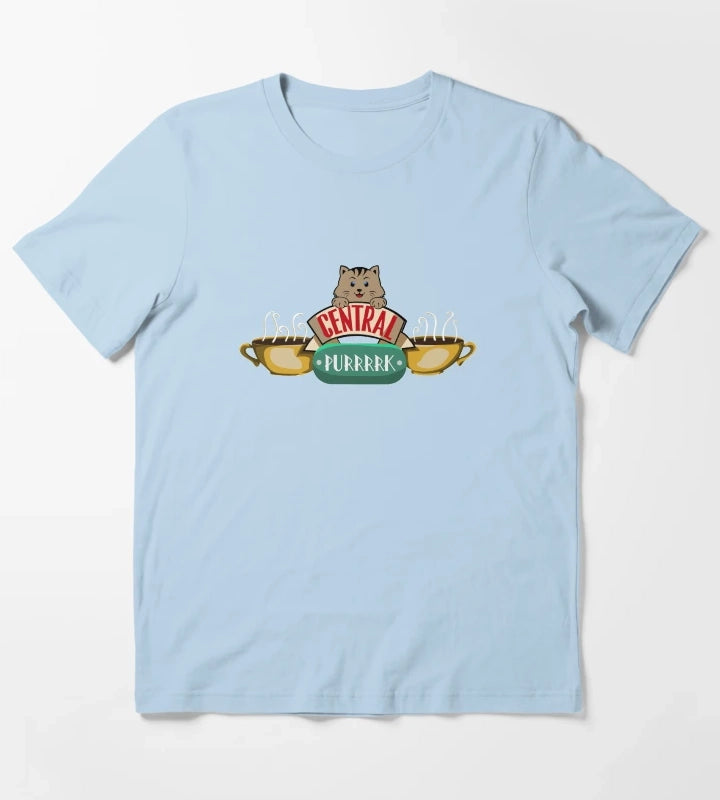 Central Purrrrk T-Shirt Sky Blue