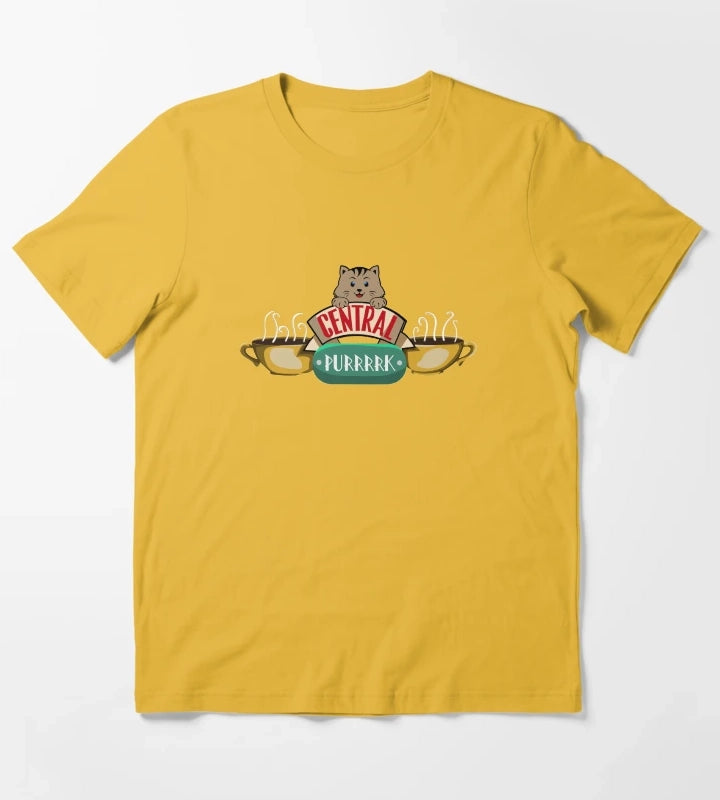 Central Purrrrk T-Shirt Yellow
