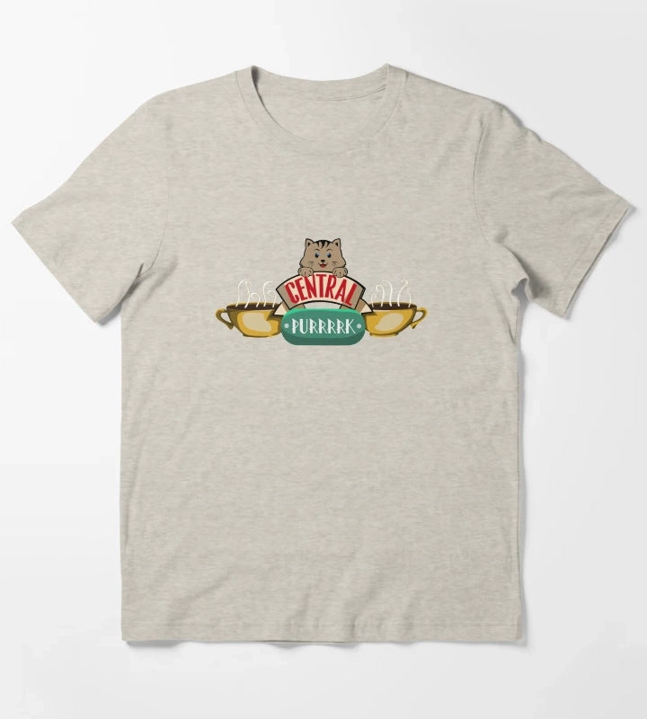 Central Purrrrk T-Shirt Cream
