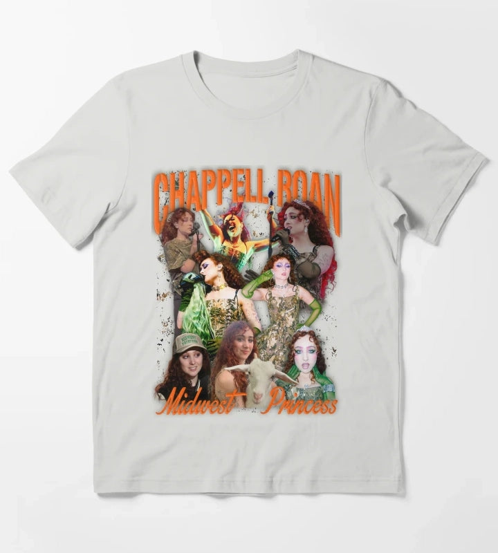 Chappell Roan Midwest Princess T-Shirt Light Grey